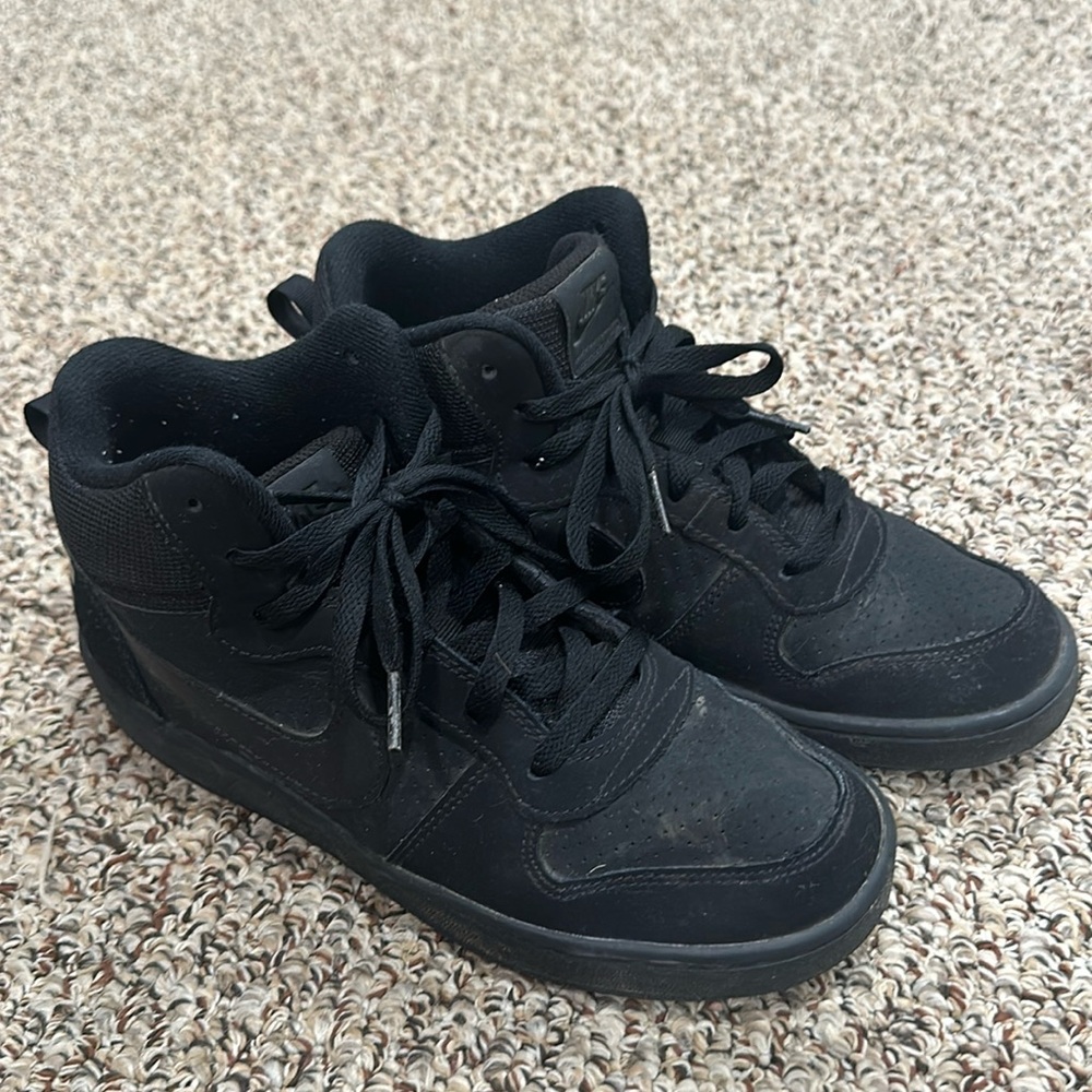 Nike Court Borough Mid Shoes Black 7Y